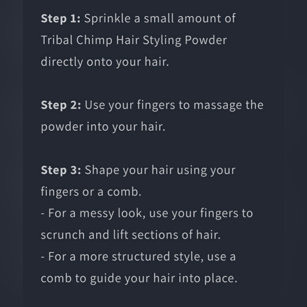Tribal Chimp Hair Styling Powder - Picture 5 of 6